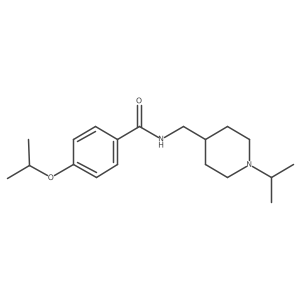 4-isopropoxy-N-((1-isopropylpiperidin-4-yl)methyl)benzamide结构式