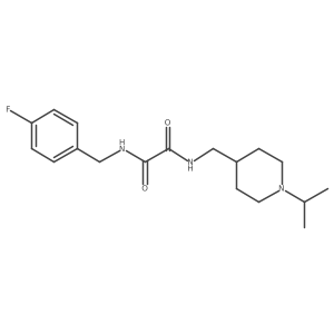 N1-(4-fluorobenzyl)-N2-((1-isopropylpiperidin-4-yl)methyl)oxalamide Structure