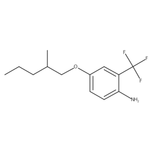 4-[(2-Methylpentyl)oxy]-2-(trifluoromethyl)aniline Structure