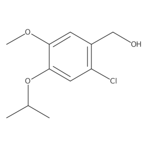 [2-Chloro-5-methoxy-4-(propan-2-yloxy)phenyl]methanol结构式