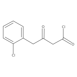 3-Oxo-4-(2-chlorophenyl)butanoyl chloride Structure