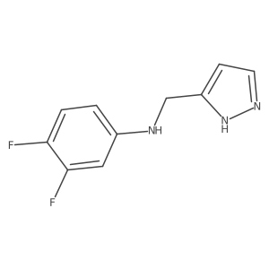n-((1h-Pyrazol-3-yl)methyl)-3,4-difluoroaniline Structure