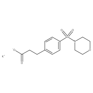 Potassium 3-[4-(morpholine-4-sulfonyl)phenyl]propanoate Structure