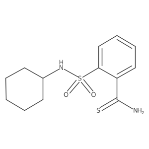2-[(Cyclohexylamino)sulfonyl]benzenecarbothioamide结构式