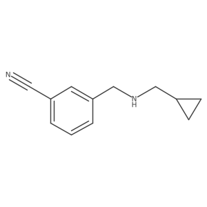 3-{[(Cyclopropylmethyl)amino]methyl}benzonitrile Structure