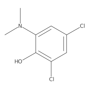 2,4-Dichloro-6-(dimethylamino)phenol结构式
