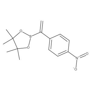 4,4,5,5-Tetramethyl-2-(1-(4-nitrophenyl)vinyl)-1,3,2-dioxaborolane结构式