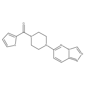 (4-([1,2,4]Triazolo[4,3-b]pyridazin-6-yl)piperazin-1-yl)(thiophen-2-yl)methanone结构式