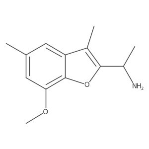 1-(7-Methoxy-3,5-dimethyl-1-benzofuran-2-yl)ethan-1-amine Structure