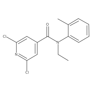 2,6-dichloro-N-ethyl-N-(2-methylphenyl)pyridine-4-carboxamide Structure