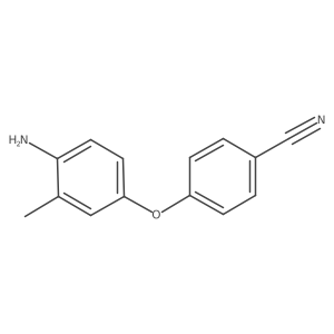 4-(4-Amino-3-methylphenoxy)benzonitrile结构式
