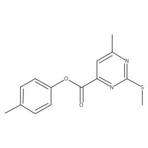 4-Methylphenyl 6-methyl-2-(methylsulfanyl)pyrimidine-4-carboxylate Structure