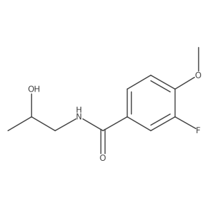 3-fluoro-N-(2-hydroxypropyl)-4-methoxybenzamide Structure