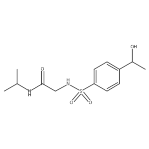 Acetamide, 2-[[[4-(1-hydroxyethyl)phenyl]sulfonyl]amino]-N-(1-methylethyl)-结构式