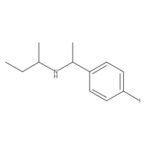 (Butan-2-yl)[1-(4-iodophenyl)ethyl]amine Structure