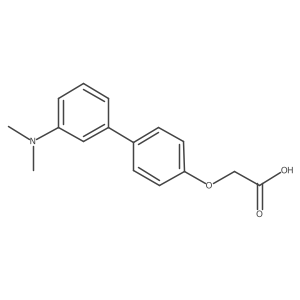 CN(C)c1cccc(-c2ccc(OCC(=O)O)cc2)c1结构式