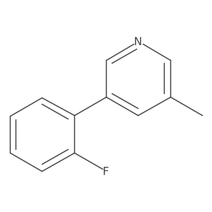 3-(2-Fluorophenyl)-5-methylpyridine Structure
