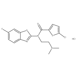5-chloro-N-(2-(dimethylamino)ethyl)-N-(6-fluorobenzo[d]thiazol-2-yl)thiophene-2-carboxamide hydrochloride Structure