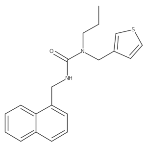 3-(Naphthalen-1-ylmethyl)-1-propyl-1-(thiophen-3-ylmethyl)urea Structure