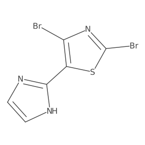 2,4-dibromo-5-(1H-imidazol-2-yl)thiazole Structure