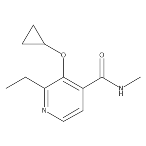 3-Cyclopropoxy-2-ethyl-N-methylisonicotinamide结构式