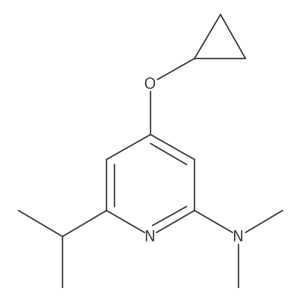 4-Cyclopropoxy-6-isopropyl-N,N-dimethylpyridin-2-amine Structure