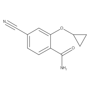 4-Cyano-2-cyclopropoxybenzamide Structure