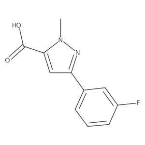 3-(3-fluorophenyl)-1-methyl-1H-pyrazole-5-carboxylic acid Structure
