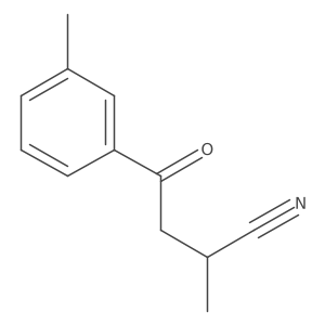 2-Methyl-4-(3-methylphenyl)-4-oxobutanenitrile结构式