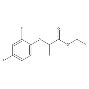 Ethyl 2-[(2,4-difluorophenyl)sulfanyl]propanoate结构式