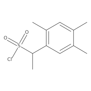 1-(2,4,5-Trimethylphenyl)ethane-1-sulfonyl chloride结构式