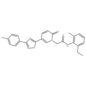 N-(2-ethyl-6-methylphenyl)-2-(2-oxo-5-(3-(p-tolyl)-1,2,4-oxadiazol-5-yl)pyridin-1(2H)-yl)acetamide Structure