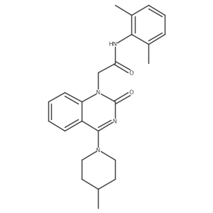 N-(2,6-dimethylphenyl)-2-[4-(4-methylpiperidin-1-yl)-2-oxo-1,2-dihydroquinazolin-1-yl]acetamide Structure