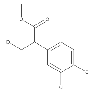 Methyl 2-(3,4-dichlorophenyl)-3-hydroxypropanoate结构式