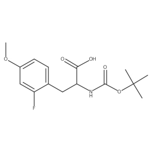 2-((Tert-butoxycarbonyl)amino)-3-(2-fluoro-4-methoxyphenyl)propanoic acid Structure