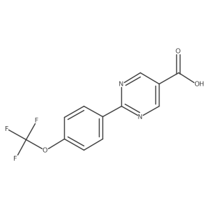 2-(4-(Trifluoromethoxy)phenyl)pyrimidine-5-carboxylic acid结构式
