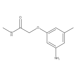 2-(3-amino-5-methylphenoxy)-N-methylacetamide结构式