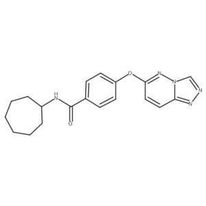 N-cycloheptyl-4-([1,2,4]triazolo[4,3-b]pyridazin-6-yloxy)benzamide Structure