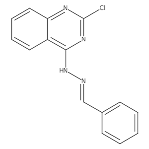 Benzaldehyde, 2-(2-chloro-4-quinazolinyl)hydrazone Structure