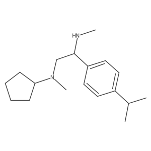 1,2-Ethanediamine, N2-cyclopentyl-N1,N2-dimethyl-1-[4-(1-methylethyl)phenyl]- Structure