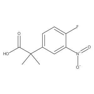 2-(4-Fluoro-3-nitrophenyl)-2-methylpropanoic acid Structure
