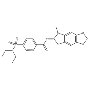 (E)-4-(N,N-diethylsulfamoyl)-N-(7-methyl-[1,3]dioxolo[4',5':4,5]benzo[1,2-d]thiazol-6(7H)-ylidene)benzamide Structure