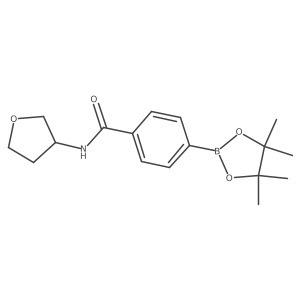 N-(oxolan-3-yl)-4-(4,4,5,5-tetramethyl-1,3,2-dioxaborolan-2-yl)benzamide Structure