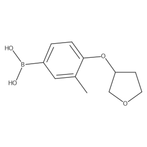 [3-Methyl-4-(oxolan-3-yloxy)phenyl]boronic acid Structure