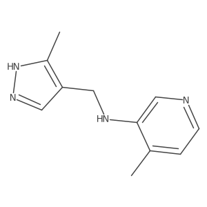 4-Methyl-N-((3-methyl-1H-pyrazol-4-yl)methyl)pyridin-3-amine结构式