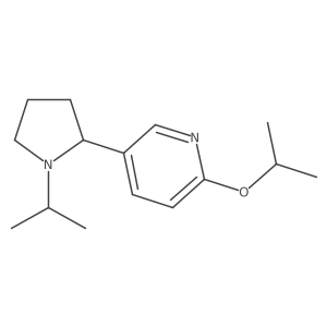 2-Isopropoxy-5-(1-isopropylpyrrolidin-2-yl)pyridine结构式