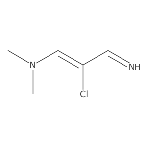 (E)-2-chloro-3-imino-N,N-dimethylprop-1-en-1-amine结构式