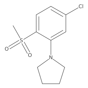 1-[5-Chloro-2-(methylsulfonyl)phenyl]pyrrolidine Structure