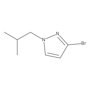 3-Bromo-1-isobutyl-1H-pyrazole结构式