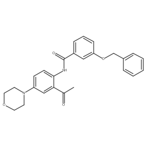 N-(2-Acetyl-4-morpholinophenyl)-3-benzyloxybenzamide Structure